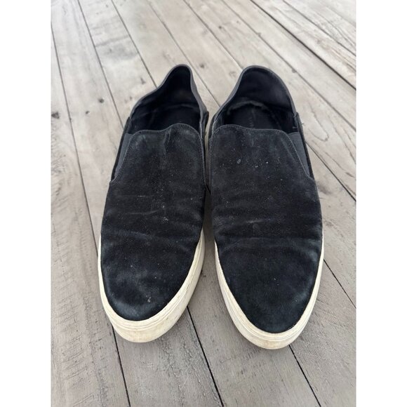 VINCE Garvey Fold Down Pointed Slip On Sneaker Blk Size 37 7 - Picture 2 of 6